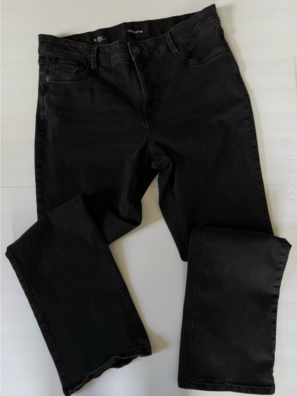Size 16 - Liz Claiborne Black Stretch Women’s Boot Cut Jeans